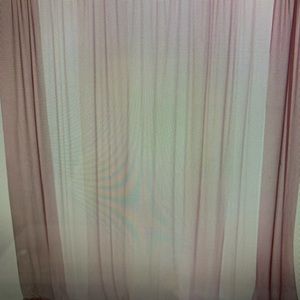 COPY - Backdrop curtains 50% transparency 10ftx10ft chiffon fabric. Dusty rose